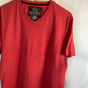 Vintage Broken Threads Raw Quality Control Man T-Shirt V-Neck Grandpa Size XL